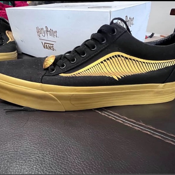 Vans Black and Gold Themed Sneakers - Picture 2 of 3
